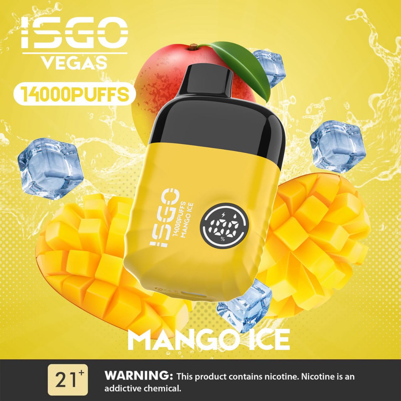 Mango Ice| ISGO VEGAS 14000 Puffs