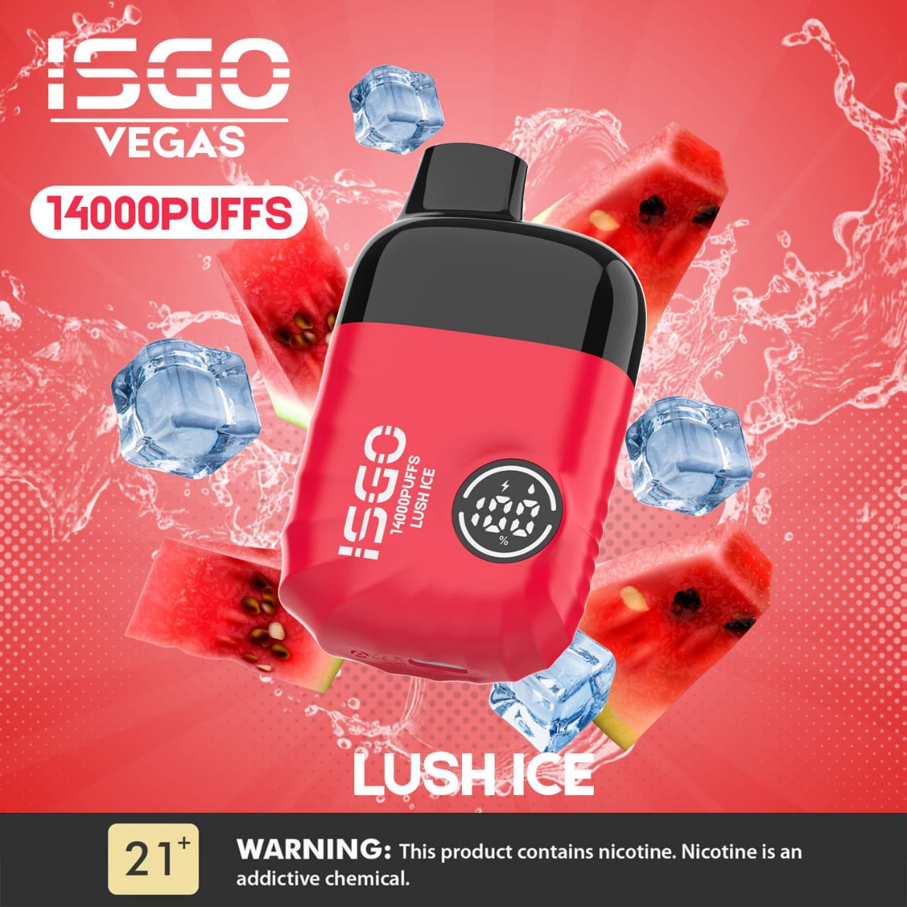 Lush Ice| ISGO VEGAS 14000 Puffs