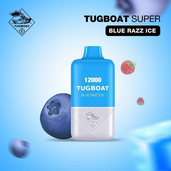 Blue Razz Ice| Tugboat Super 12000puffs