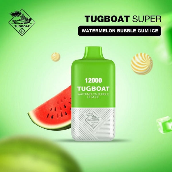 Watermelon Bubble Gum Ice| Tugboat Super 12000puffs