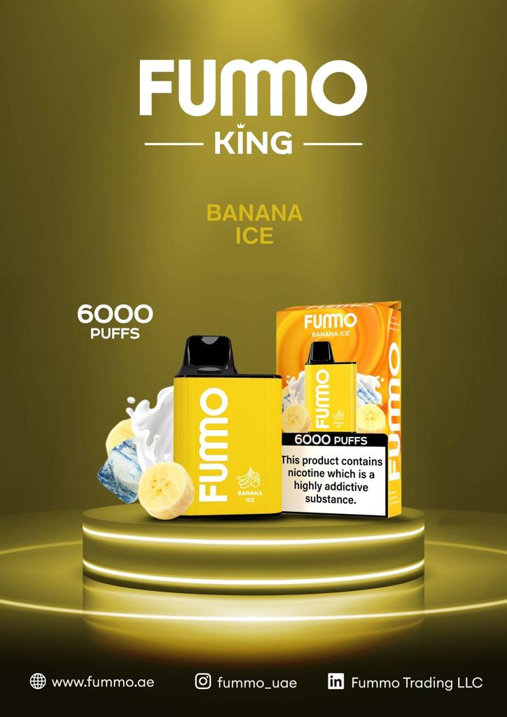 Banana Ice| Fummo King 6000 Puffs