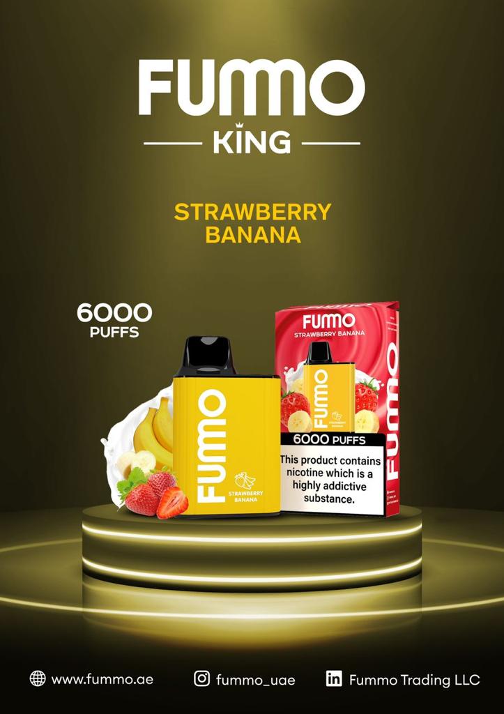 Strawberry Banana| Fummo King 6000 Puffs