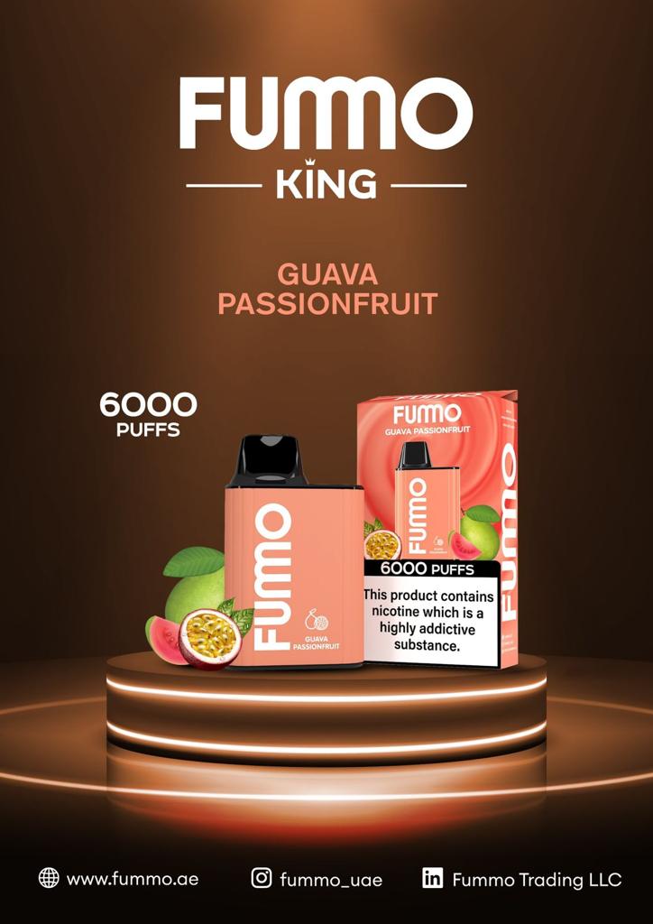 Guava Passionfruit| Fummo King 6000 Puffs