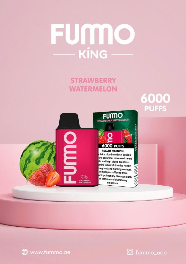 Strawberry Watermelon| Fummo King 6000 Puffs