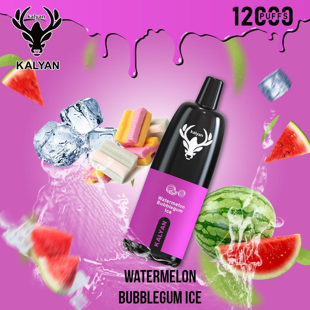 Watermelon Bubblegum Ice| Kalyan 12000Puffs