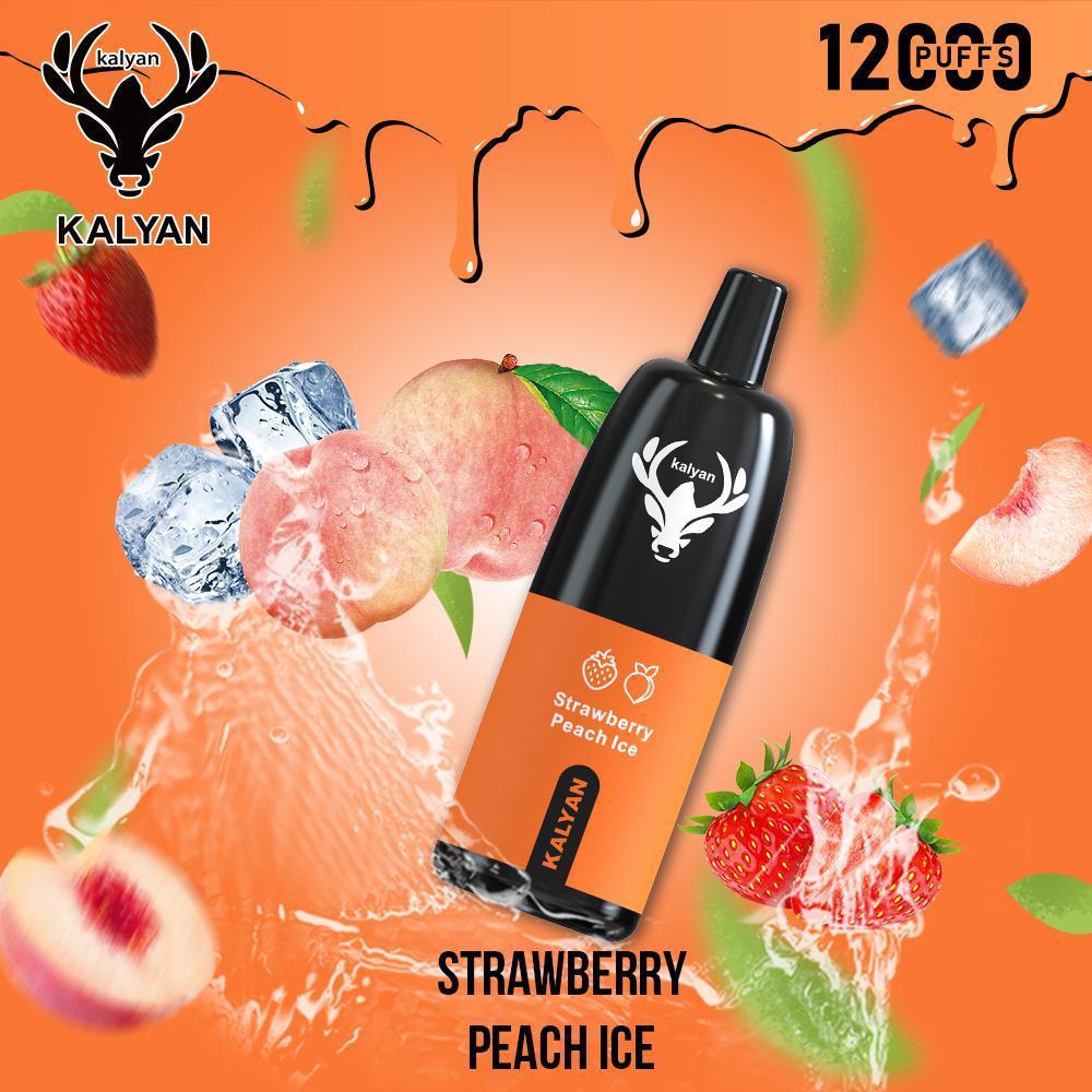 Strawberry Peach Ice| Kalyan 12000Puffs