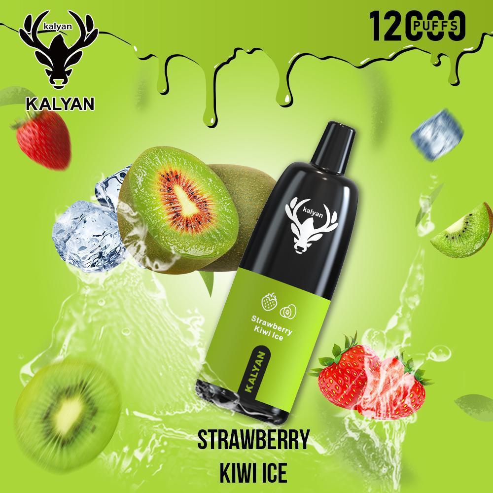 Strawberry Kiwi Ice| Kalyan 12000Puffs