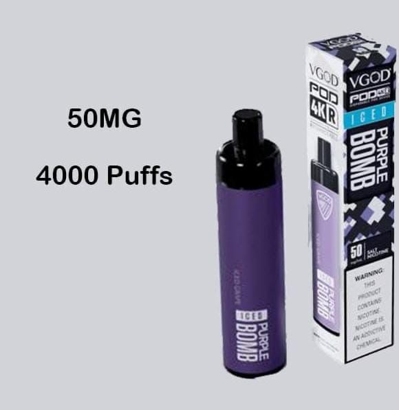 Iced Purple Bomb| VGOD Pod 4000 Puffs