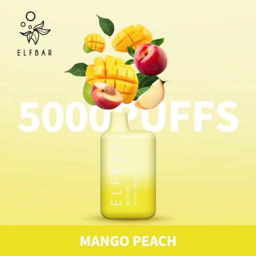 Mango Peach| Elf Bar Bc5000 Puffs