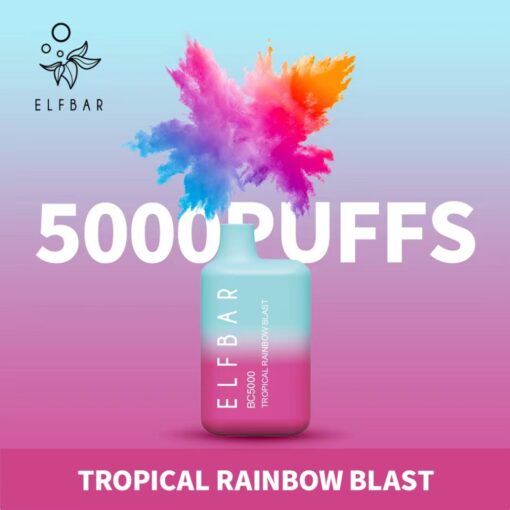 Tropical Rainbow Blast| Elf Bar Bc5000 Puffs