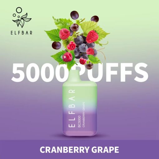 Cranberry Grape| Elf Bar Bc5000 Puffs