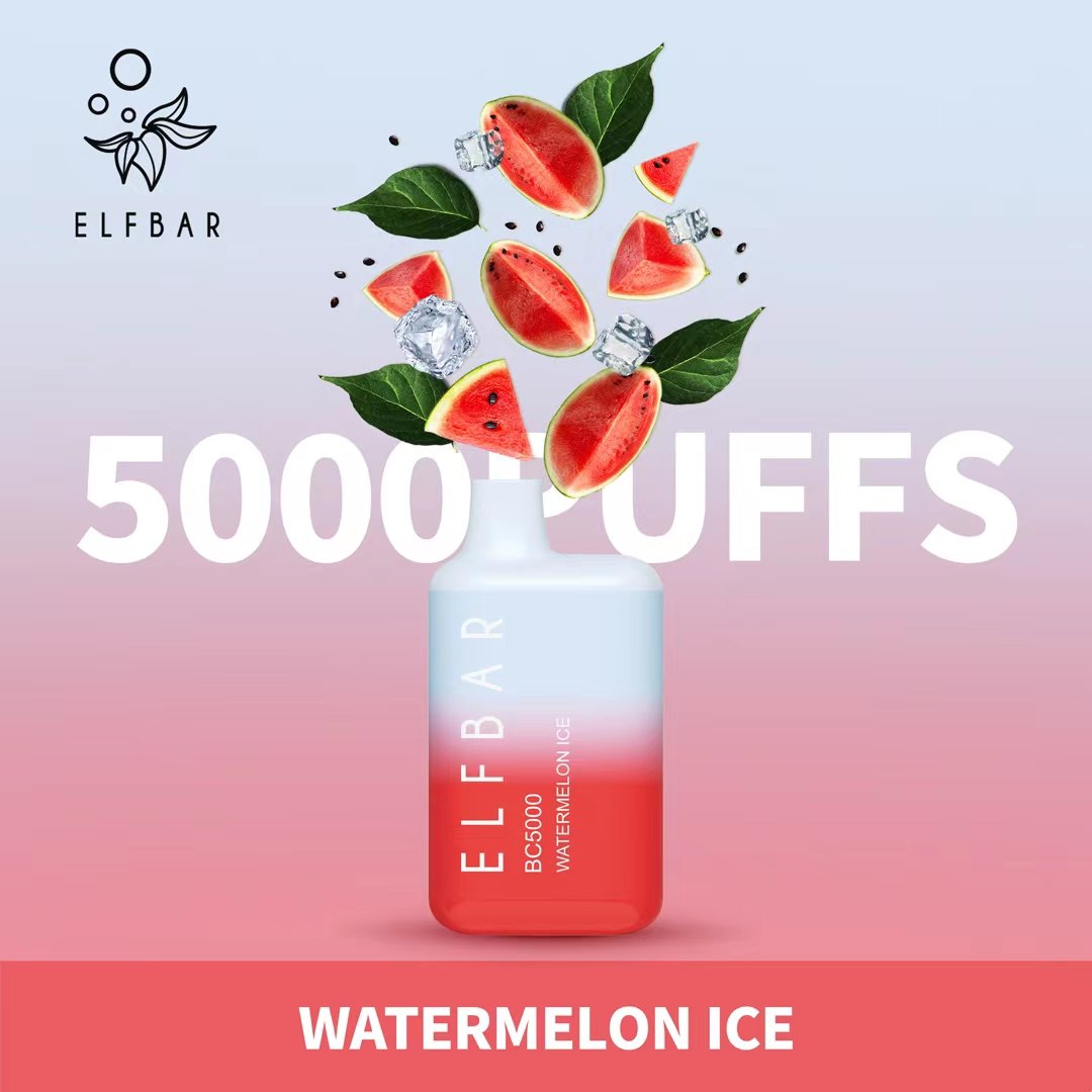 Watermelon Ice| Elf Bar Bc5000 Puffs