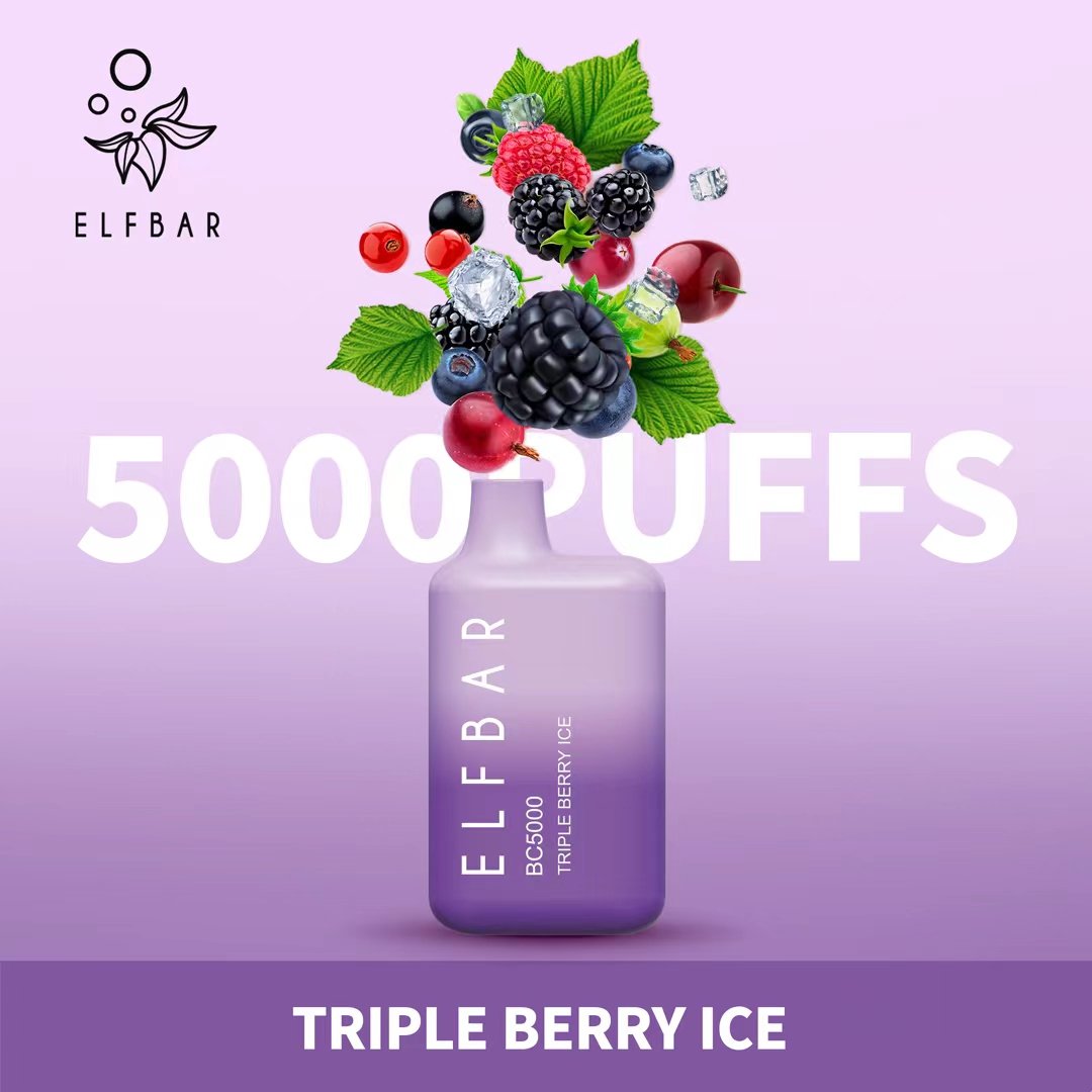 Triple Berry Ice| Elf Bar Bc5000 Puffs