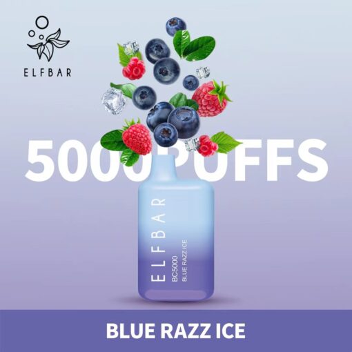 Blue Razz Ice| Elf Bar Bc5000 Puffs