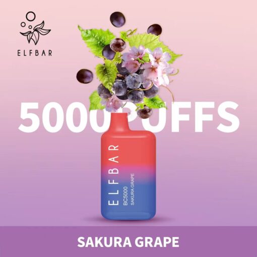 Sakura Grape| Elf Bar Bc5000 Puffs