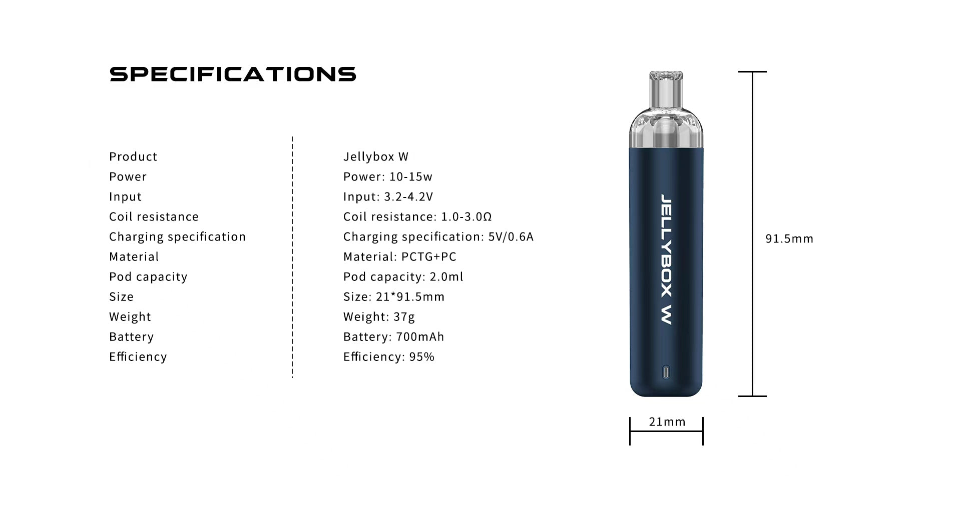 Buy Rincoe Jellybox W Pod System Kit In UAE