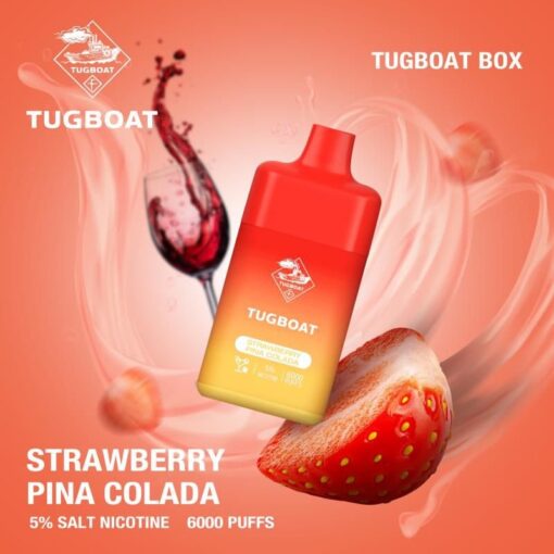 Strawberry Pina Colada| Tugboat Box 6000 Puffs