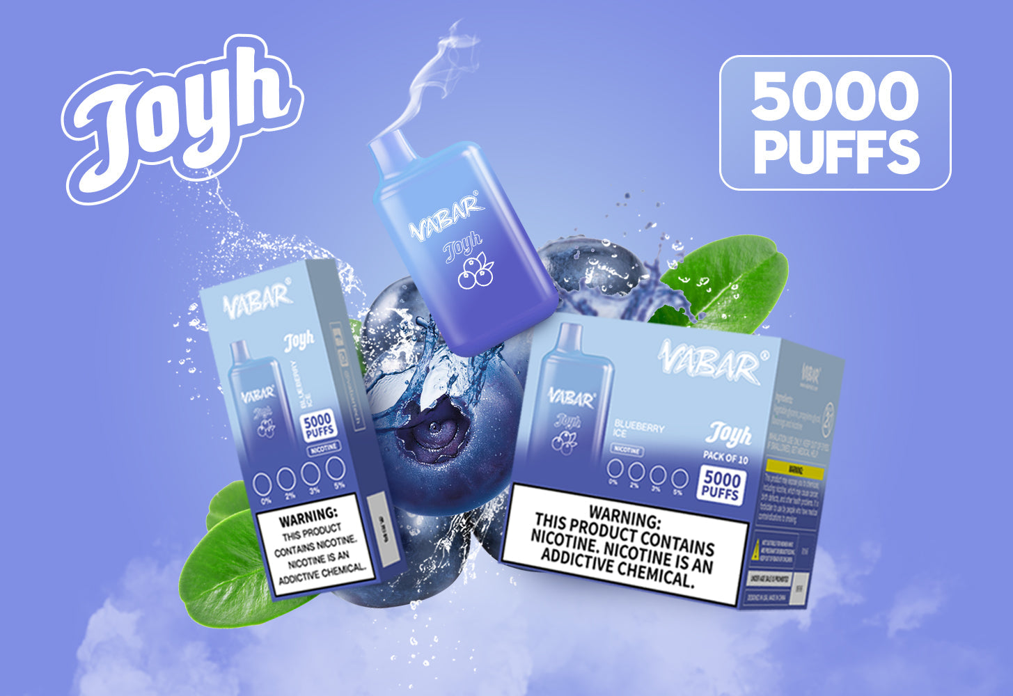 Blueberry Ice| Vabar Joyh 5000 Puffs