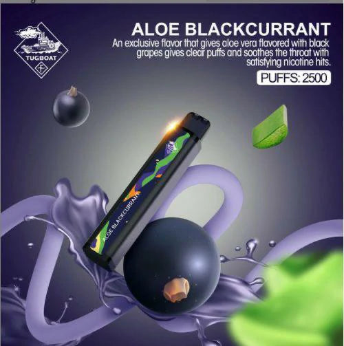 Aloe Blackcurrent| Tugboat 2500puffs