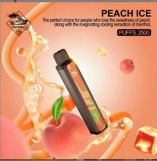 Peach Ice| Tugboat 2500puffs