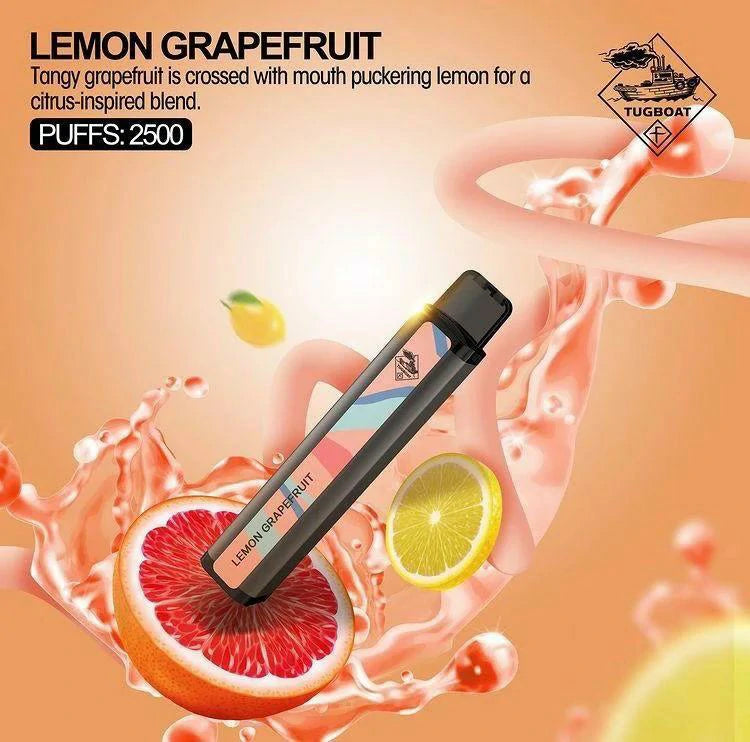 Lemon Grapefruit| Tugboat 2500puffs