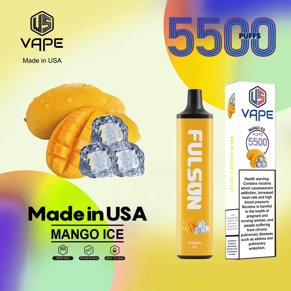 Mango Ice| US Disposable vape 5500 Puffs