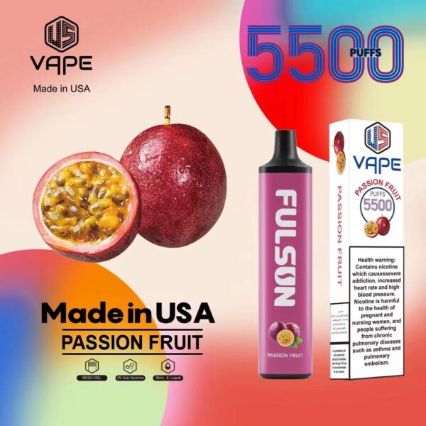 Passion Fruit| US Disposable vape 5500 Puffs