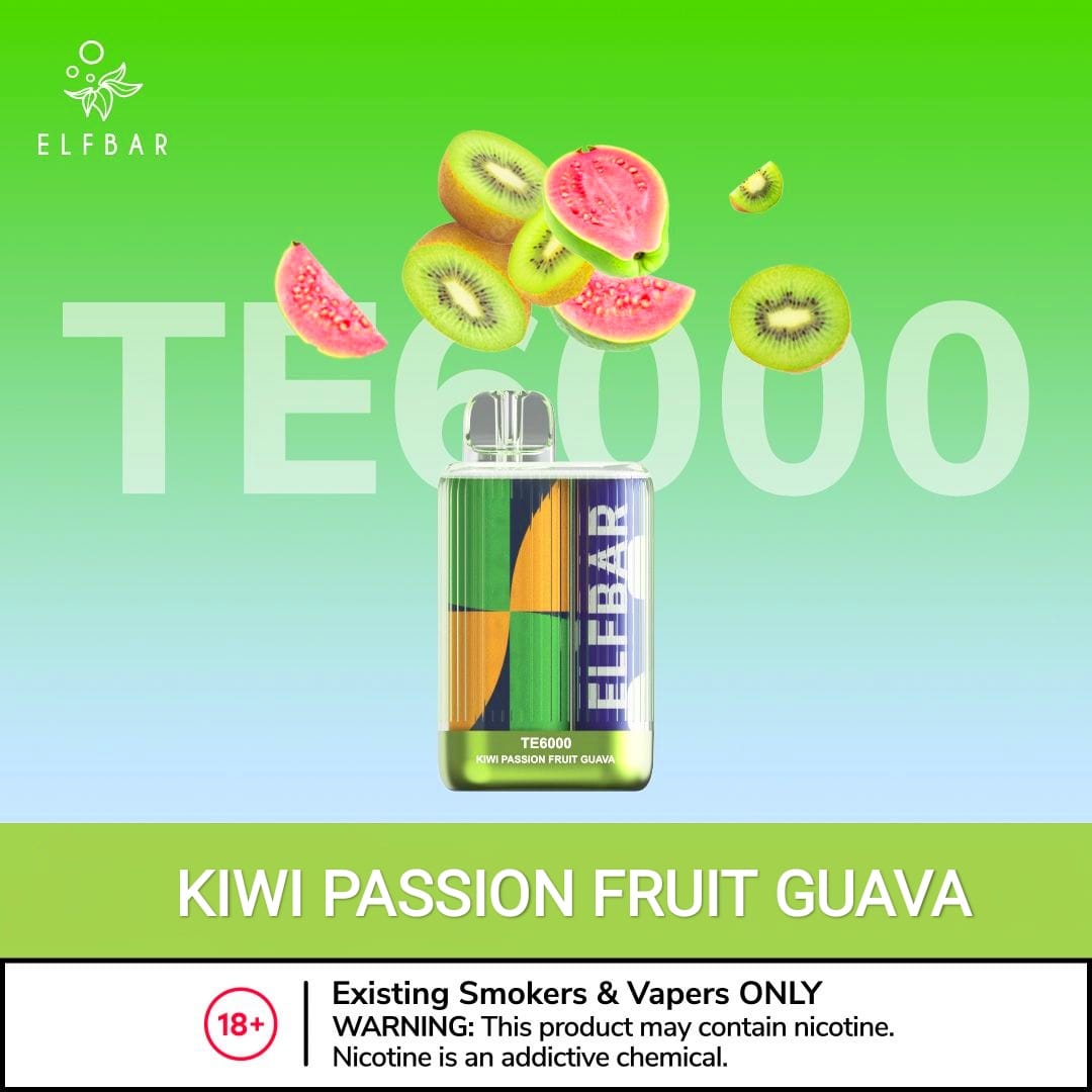 Kiwi Passion Fruit Guava| ELF BAR TE6000