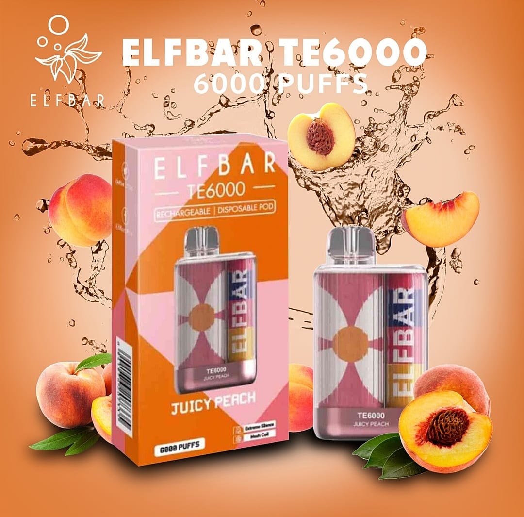 Juicy Peach| ELF BAR TE6000