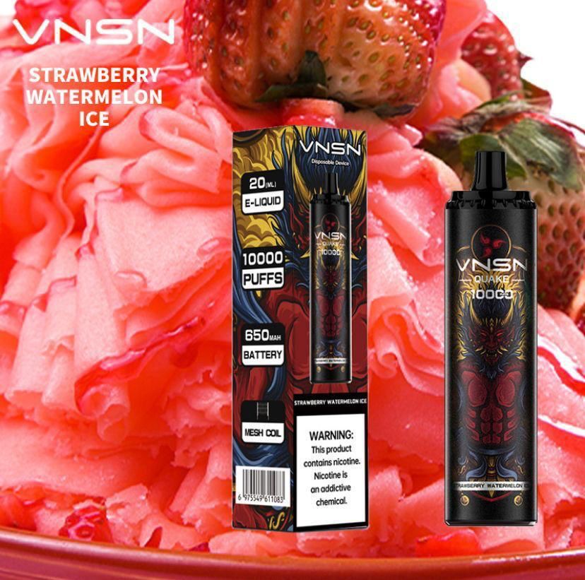 Strawberry Watermelon Ice| VNSN Quake 10000 Puffs