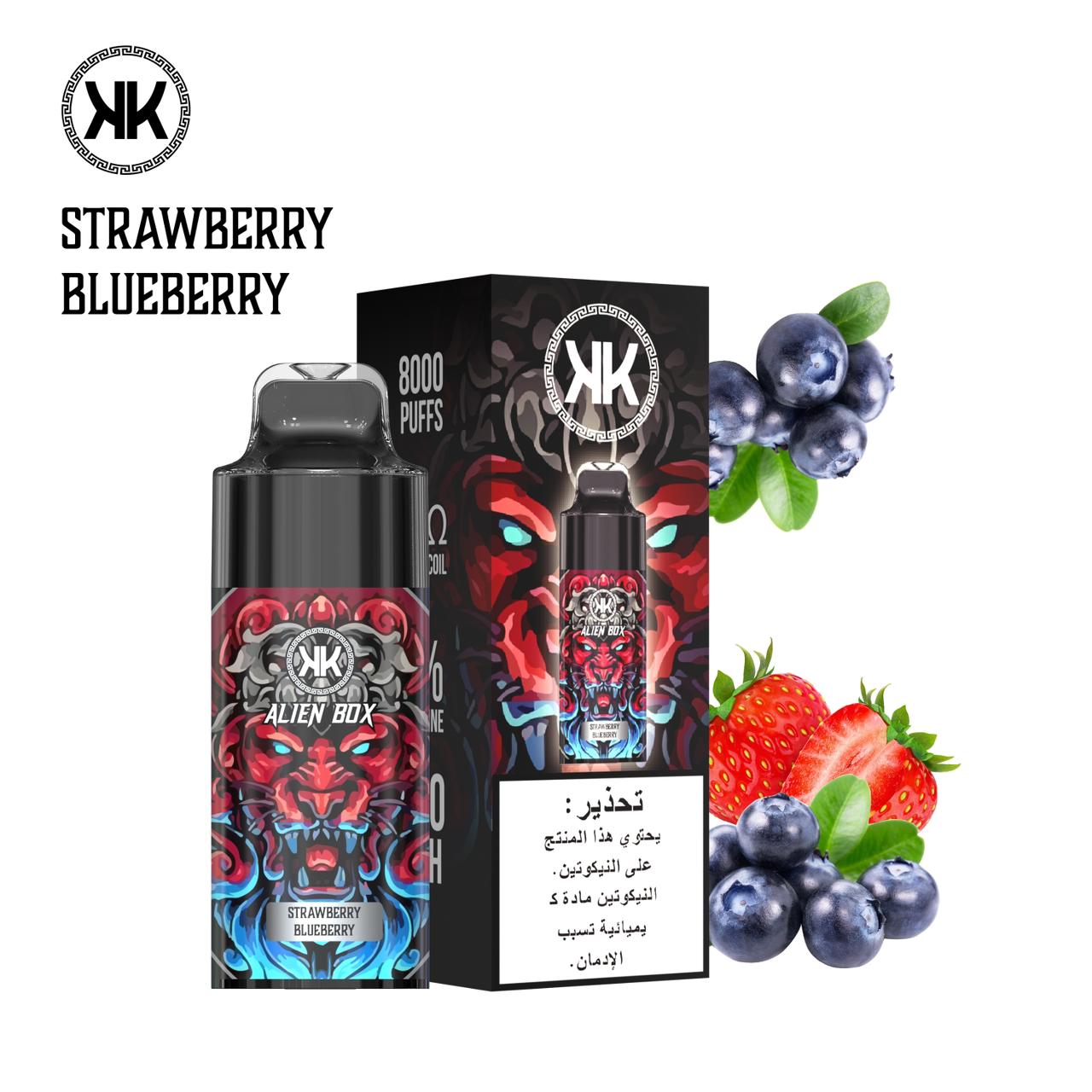 Strawberry Blueberry| KK Alien Box 8000 puffs