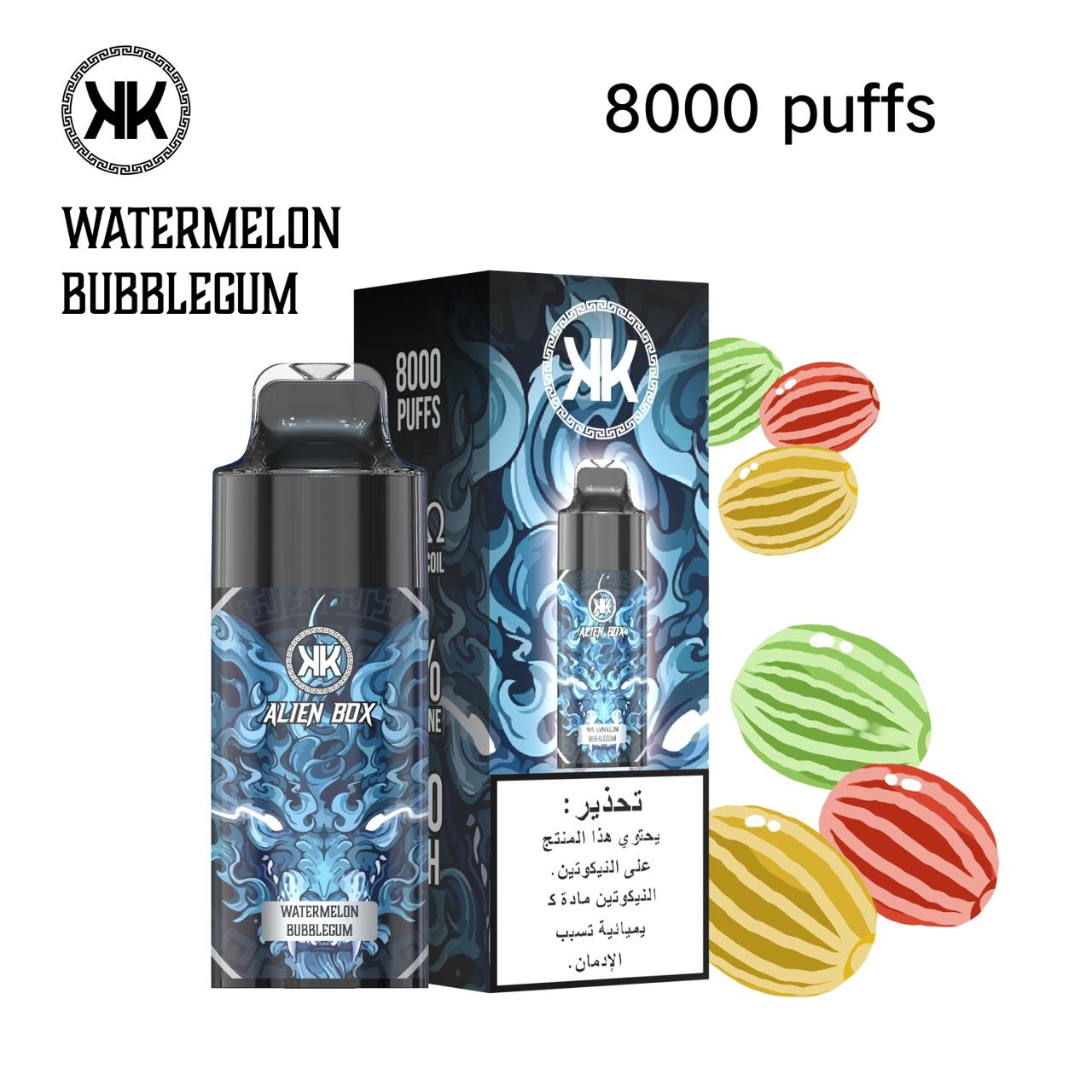 Watermelon Bubblegum| KK Alien Box 8000 puffs